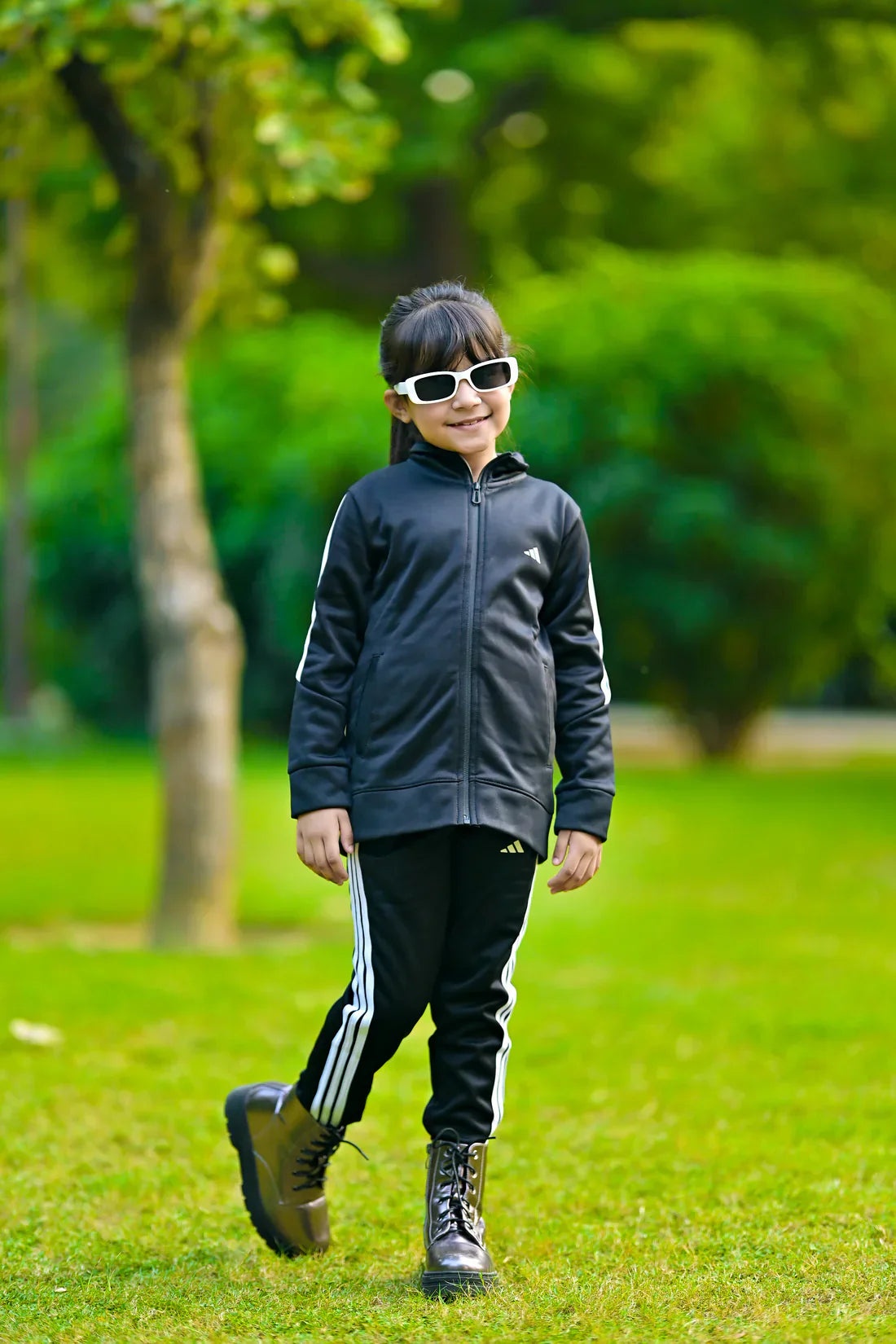 Kids Winter Track Suit ( Black T Line )