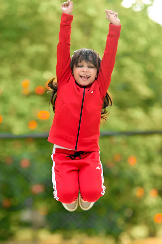 Kids Winter Track Suit ( Red T Line )