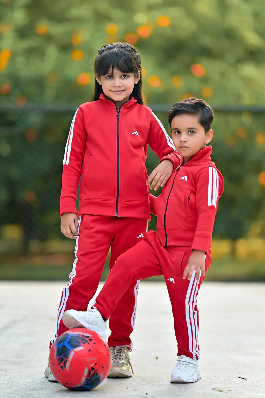 Kids Winter Track Suit ( Red T Line )