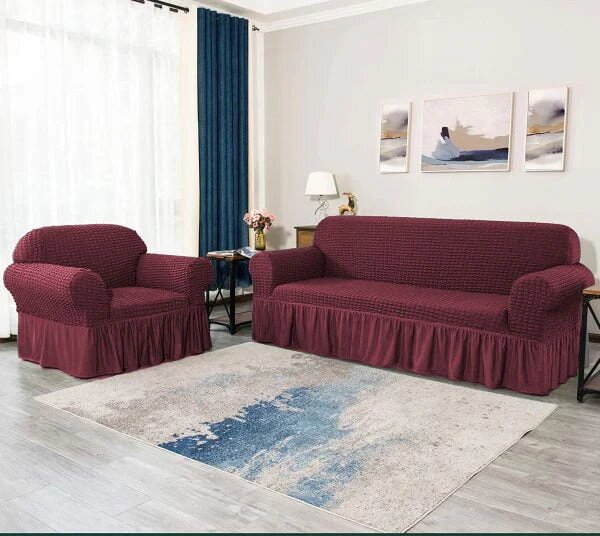 Original Turkish Bubble Sofa Covers With Skirt/Frill - All Colors & Sizes