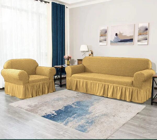 Original Turkish Bubble Sofa Covers With Skirt/Frill - All Colors & Sizes